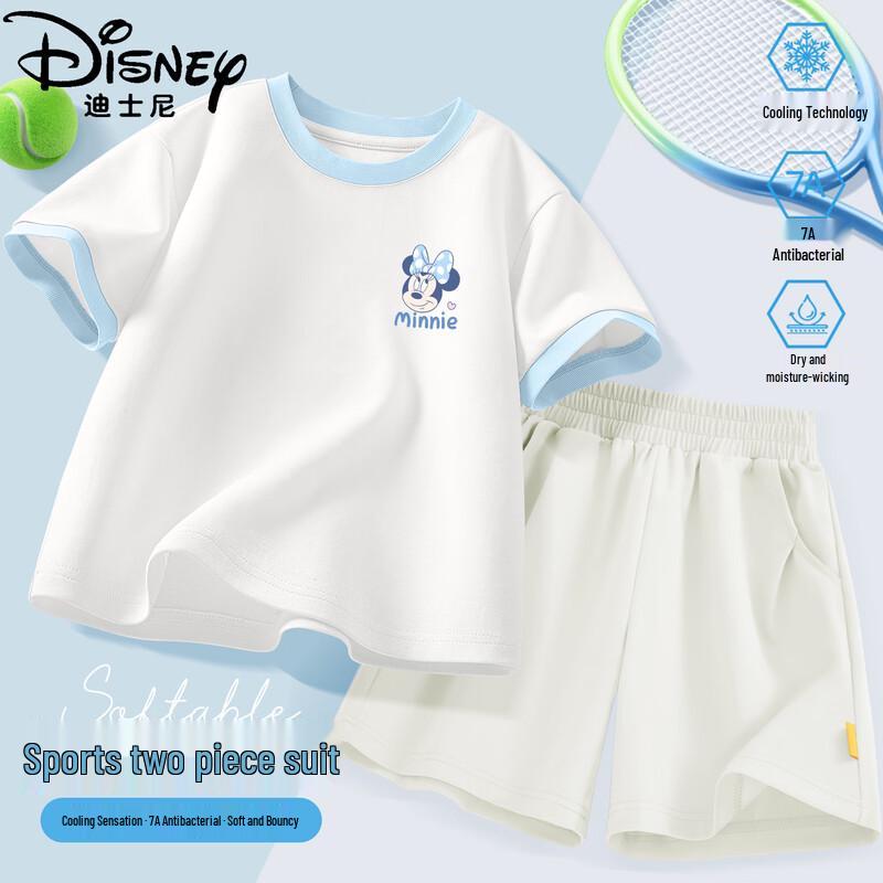 Disney Girls Cooling Quick-Dry T-Shirt & Shorts Set 130