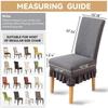 New High-elastic Dining Chair Cover Jacquard Dust-proof Stool Slipcover Soft Anti-slip Backrest Protector for Home Decoration