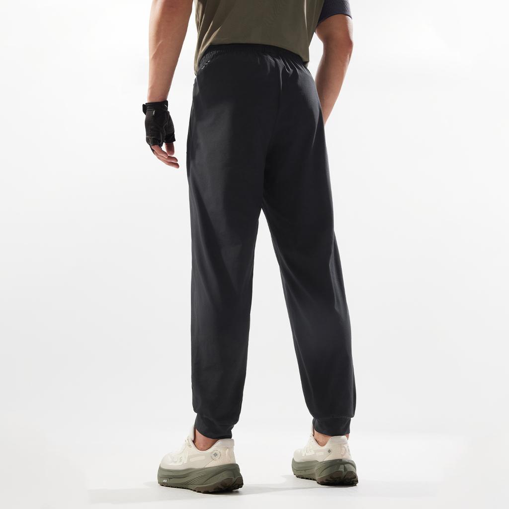 Li Ning Moisture Wicking Quick Dry Knitted Sports Pants Men Bottoms Black AKLV167-2