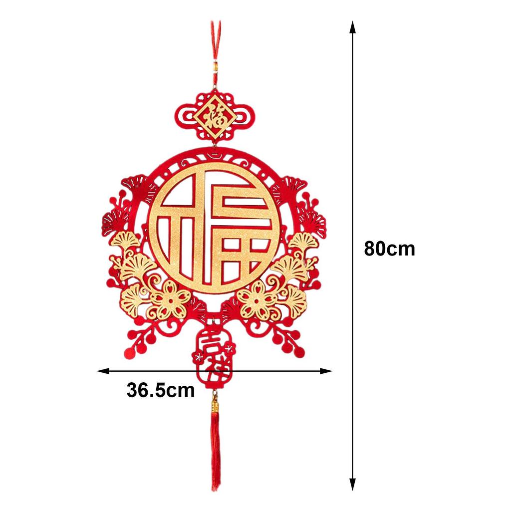 Chinese New Year Decoration Hanging Ornament Gift Red 2025 Dragon Year Oriental Chinese Knot Tassel Decoration for Wall Decor