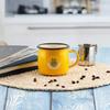 Queensense Enameled Mug 380ml (Yellow)