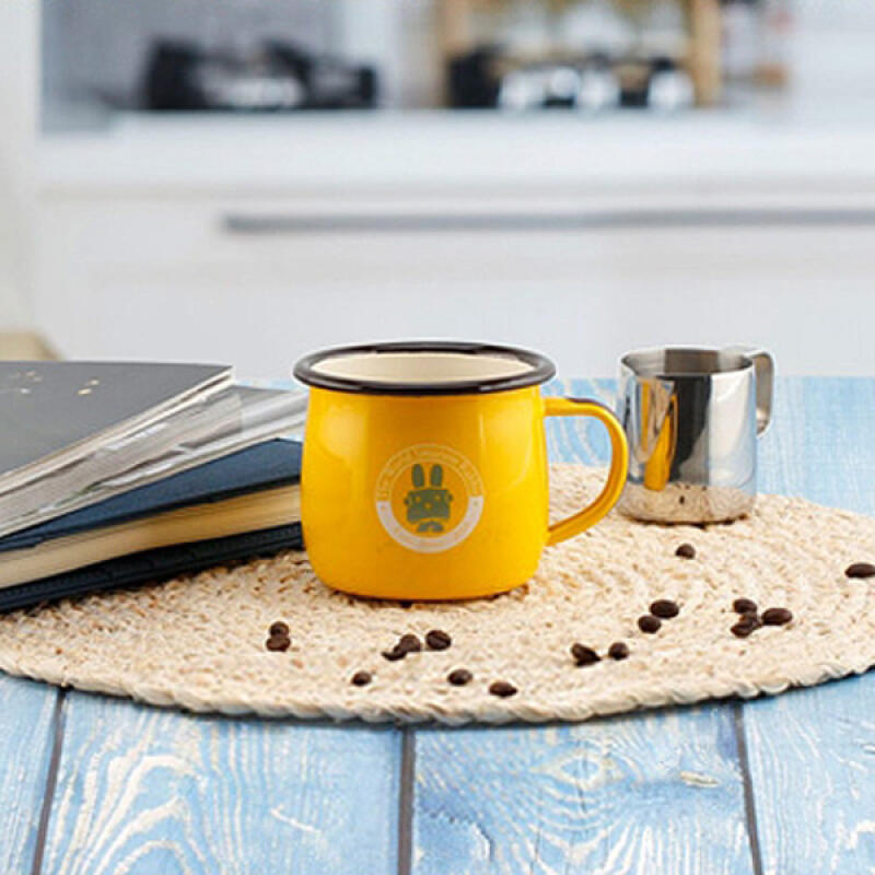 Queensense Enameled Mug 380ml (Yellow)