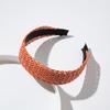 4cm Wide Headband Imitation Rattan Head Hoop Simple Style Hair Band Nonslip Knotted Headdress Hair Accessories For Women