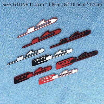 3D ABS GT Line Emblem Badge Sticker Rear Truck Decal Car Styling for Ford Peugeot