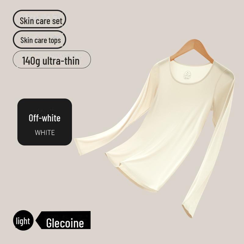 Damen Herbst/Winter Thermounterwäsche Set: Hyaluronsäure, Leicht, Spurlos, Schlankmachend, Hochelastisch, Warme Hautverschönernde Maskenbekleidung