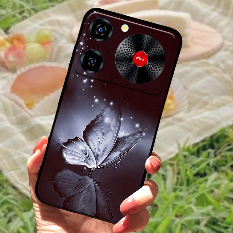 Per ZTE Nubia Custodia Musica Antiurto TPU Silicone Nero Paraurti Cover Per ZTE Nubia Custodie Telefono Musica Carina Cover Posteriore Fundas Capa
