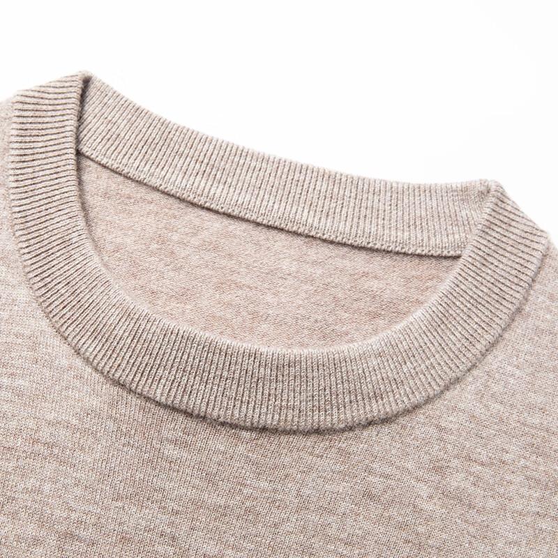 Men's Cashmere Wool Blend Crew Neck Pullover Sweater YTMTST6548