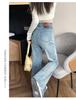 Women's High Waist Bell Bottom Jeans – Wide Leg, Versatile, Loose Fit, Floor-Length.