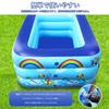Skycase Large Inflatable Pool, 2.6M, 90x60x22.5 Inches (260x155x55cm), Perfect for Home Use, Kids, and Families, Foldable Rectangular Pool with Three