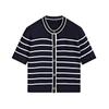 MD Early Autumn New Arrival Classic Style Elegant Button Design Stripes Cotton Knitting Cardigan Outwear 5642510