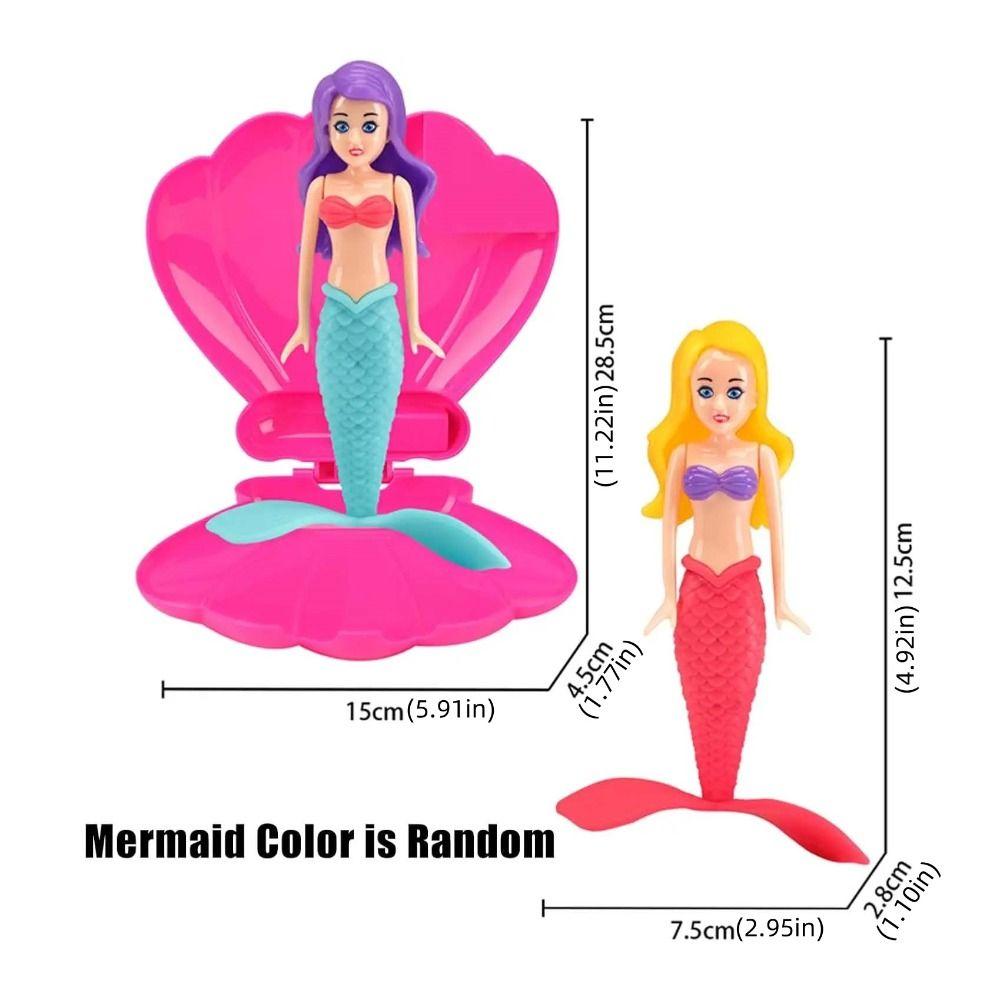 Funny Spin Mermaid Dive Toys Rising Design Mermaid Pool Toy Floating Shell Mermaid  Summer Swimming