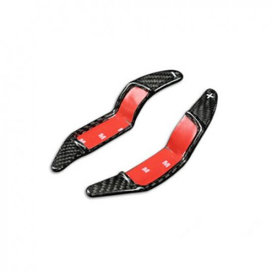 Pure Carbon Fiber Car Front Steering Wheel Shifter Extend Cover For Mini R60 R61