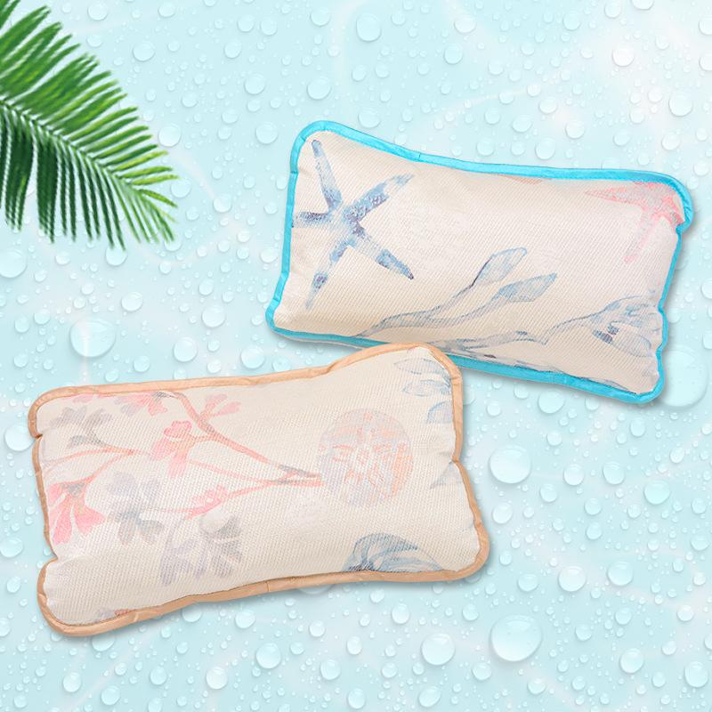 

Summer Cool Ice Silk Pillowcase Children s Summer Cool Mat Pillow School Special Printed Pillowcase Soft 28*48CM