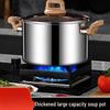 Yingbai 20CM Stainless Steel Rivet-Free Non-Stick Soup Pot