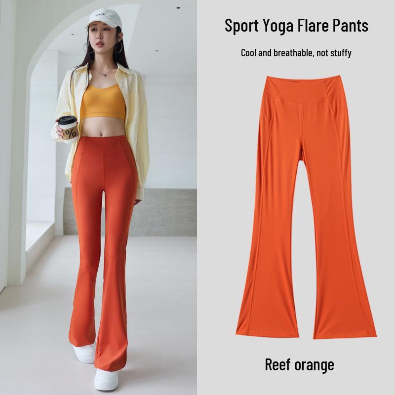 

Весна/Лето 2024 Брюки клеш для йоги с высокой талией Shark Barbie для высоких женщин M