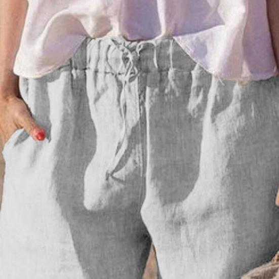 Dámské letní šortky Stahovací šňůrka Elastický pas Jednobarevné Volné Kapsy Délka nad koleno Měkké Prodyšné Ležérní Plážové Denní Mini šortky