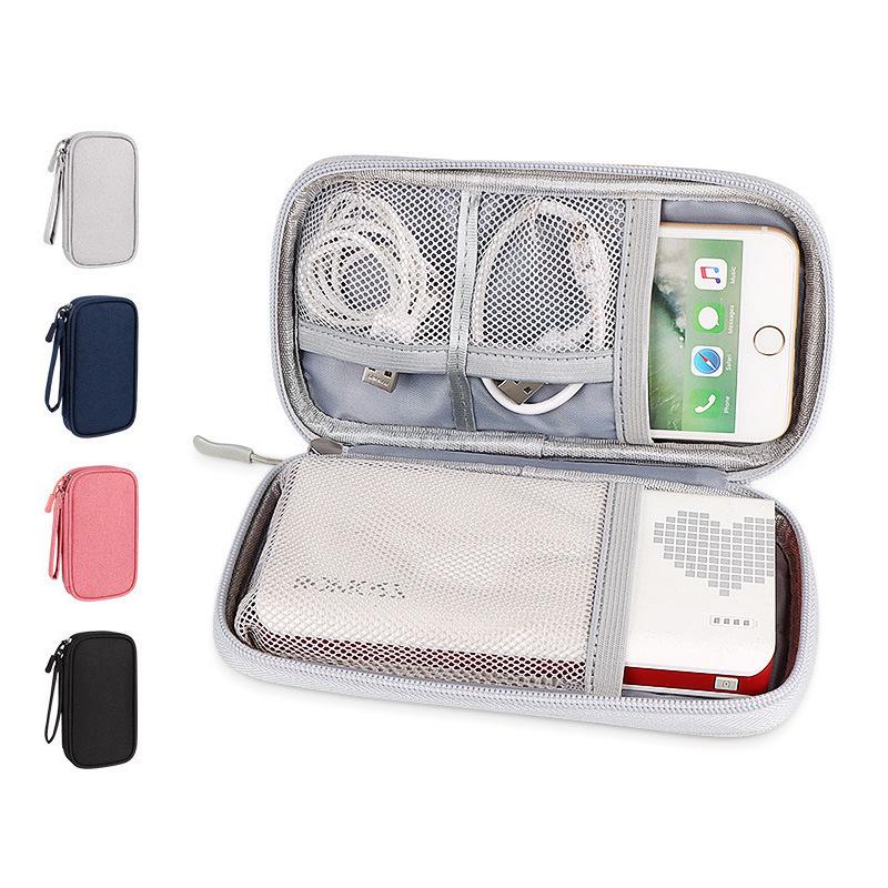 Digital Accessories Storage Bag - Multi-layer Protective Case for Hard Drive, Power Bank, USB Flash Drive, Earphones & Data Cable