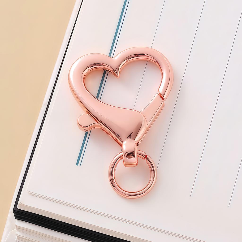 3-5Pcs Metal Love Heart Lobster Clasp Spring Snap Connection Buckle for Keychain Pendant Necklace DIY Jewelry Making Accessories
