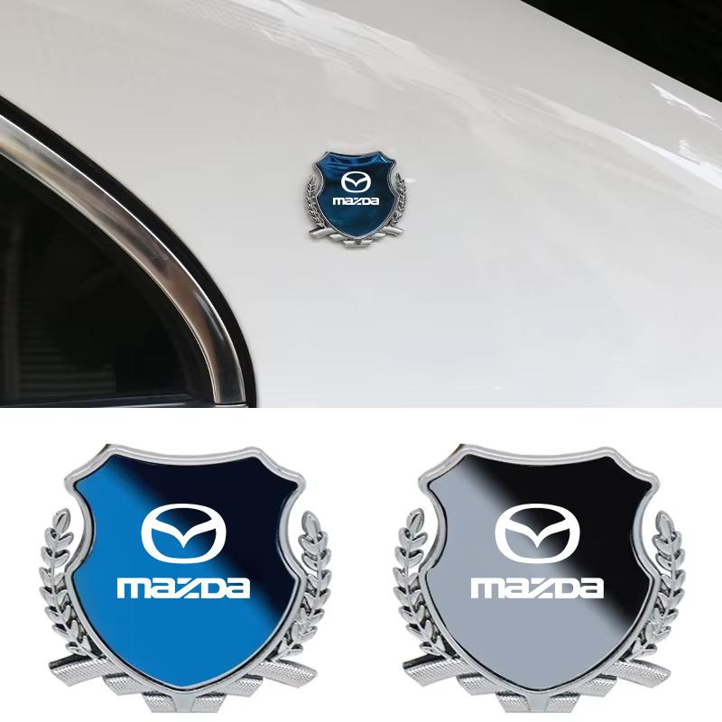 AAFD1 Metal Car Trunk Window Side Emblem Badge Decal Sticker For Mazda 3 6 CX5 2 CX3 CX9 MX5 RX8 Axela Demio Atenza MS