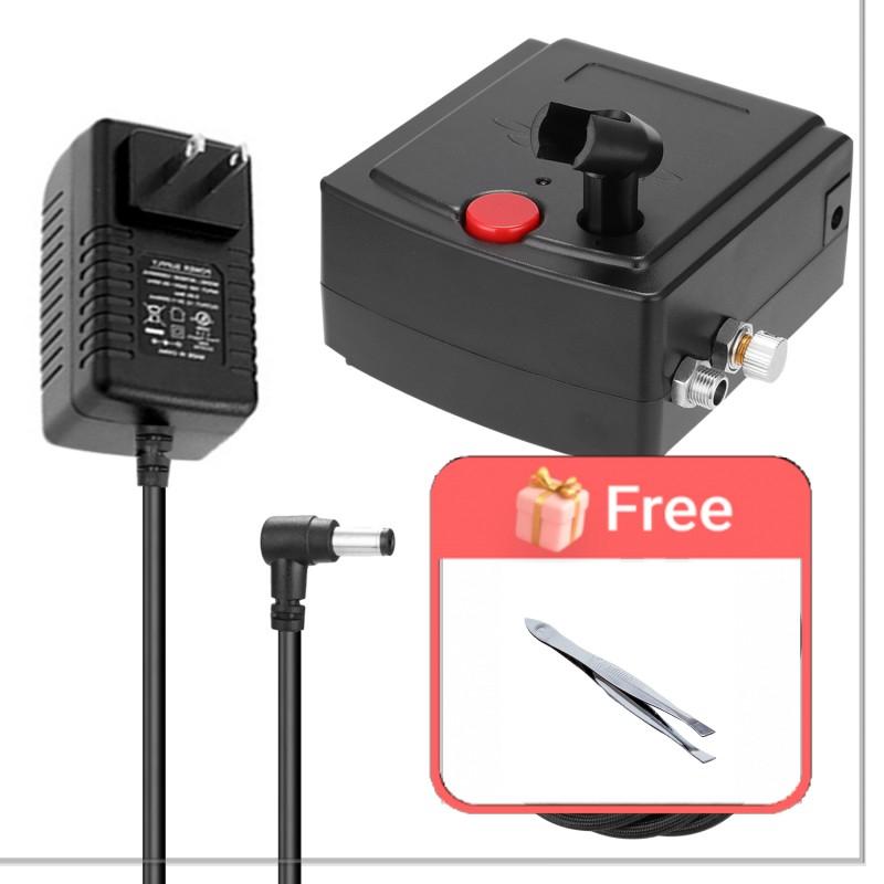 Compressor de ar portátil com bomba de spray para maquiagem, arte, pintura, modelo artesanal, máquina de pulverização de flores