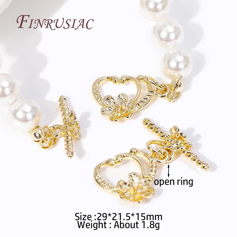 Multi Styles High Quality Brass Toggle Clasps 18K Gold Plated Bracelet Connect Clasps DIY Jewelry Making Supplies OT Clasps