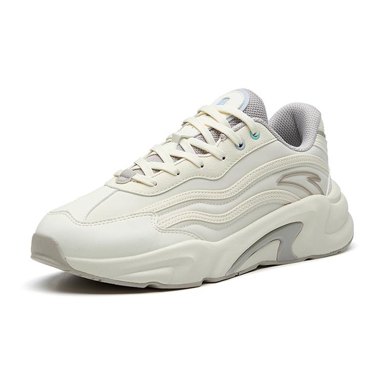 Anta Lightweight Low top Sports Casual Shoes Women's Light Beige White 922238865-1