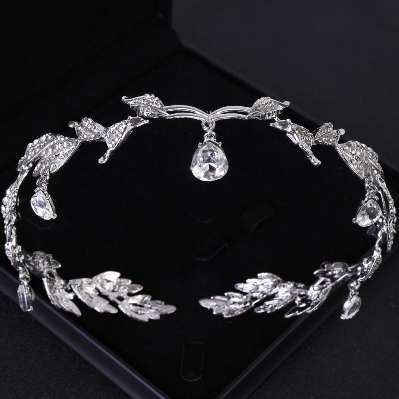 Silberne Kristall Diademe und Kronen Haarreif für Damen Party Braut Hochzeit Haarschmuck Schmuck Krone Diadem Haarreif Geschenk