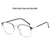 Unisex Retro Square Glasses with Anti-Blue Light, Photochromic Lenses, and Prescription Option.