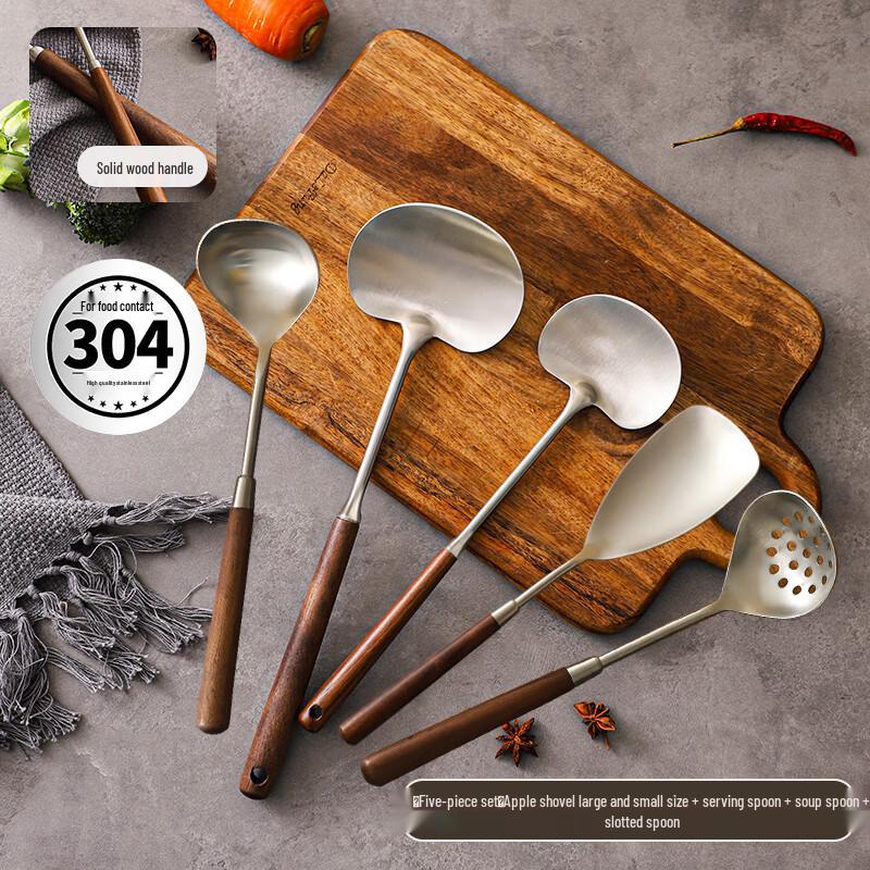 

Zhaoran 5-Piece 304 SS & Wood Kitchen Utensil Set