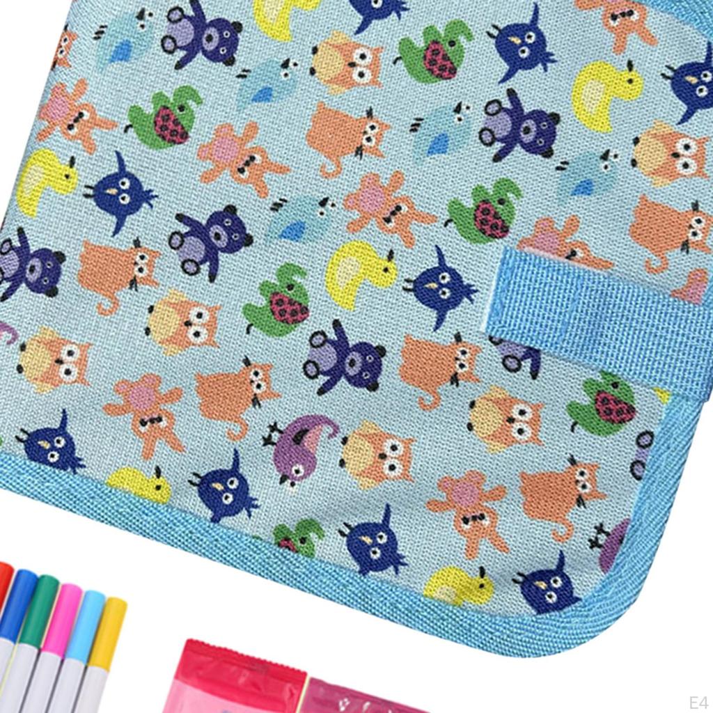 Přenosná podložka na psací desku s mazatelnou knihou Doodle Set kreslení pro děti