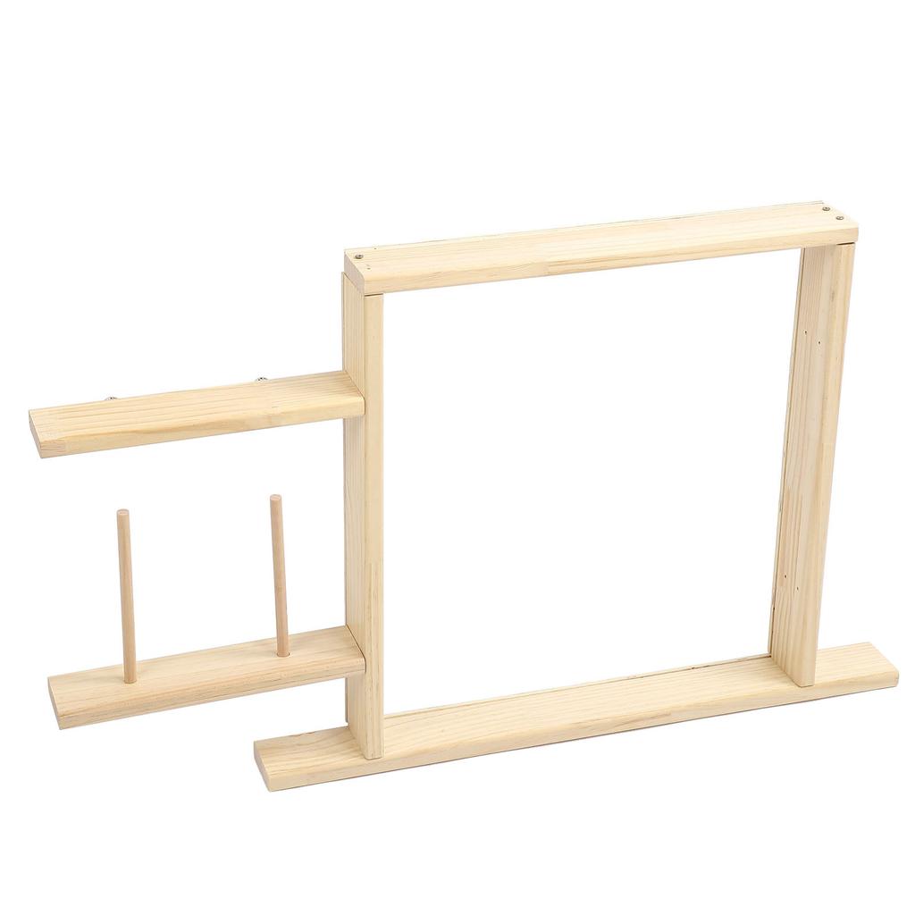 Rama pikowania DIY Craft Making Stal nierdzewna Dąb Tekstura drewna Łatwa instalacja Rama do robienia dywanów