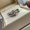 Serpentine Ring Featuring Three Colors High-quality Electroplating Craftsmanship Hypoallergenic and Suitable for Daily Wear Must-have for Gifts