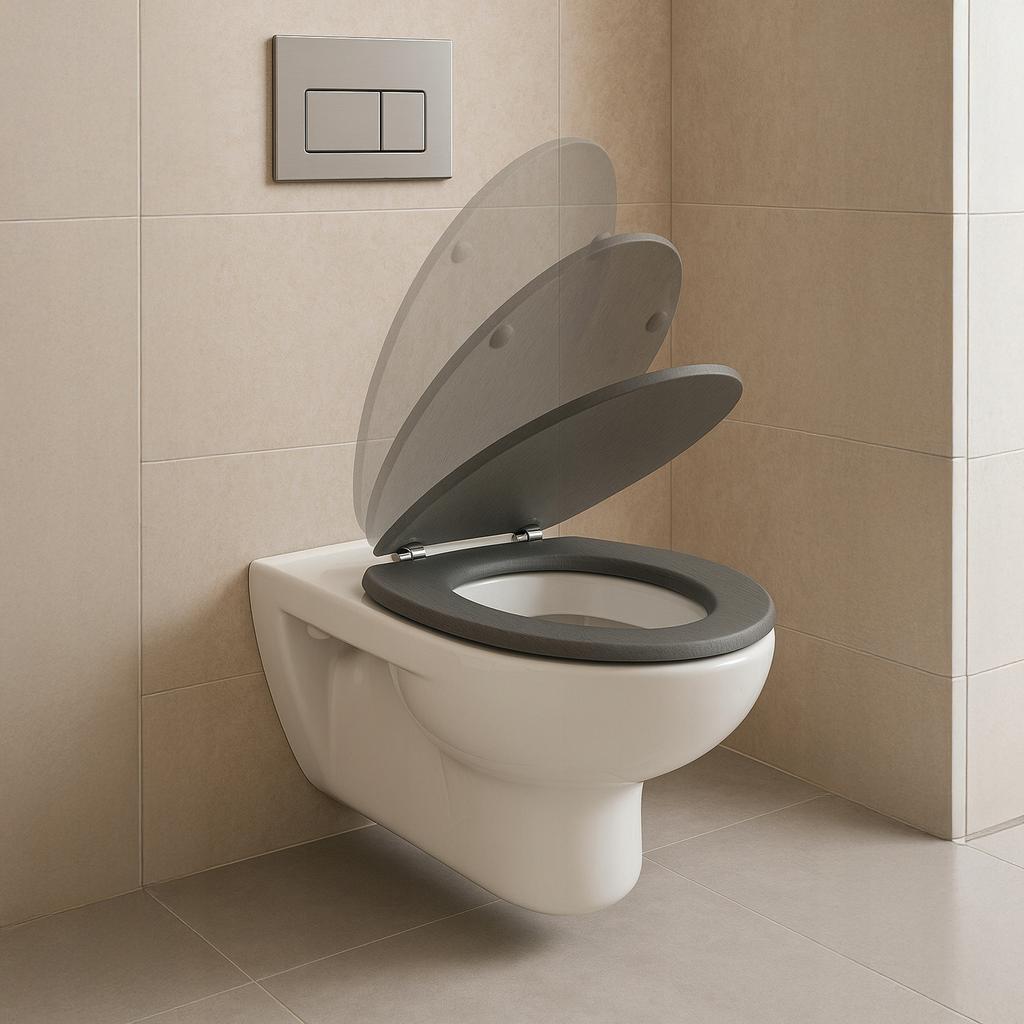 Deska sedesowa wc toaletowa mdf wzór drewno wolny opad uniwersalna faktura