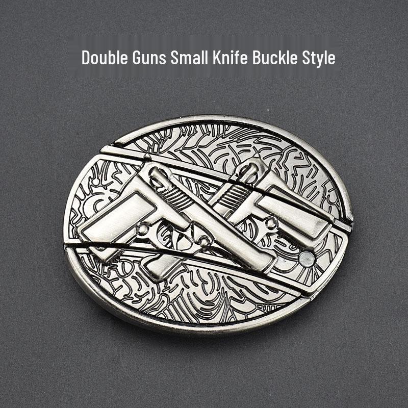 Men's Casual Punk Alloy Knife Buckle Belt