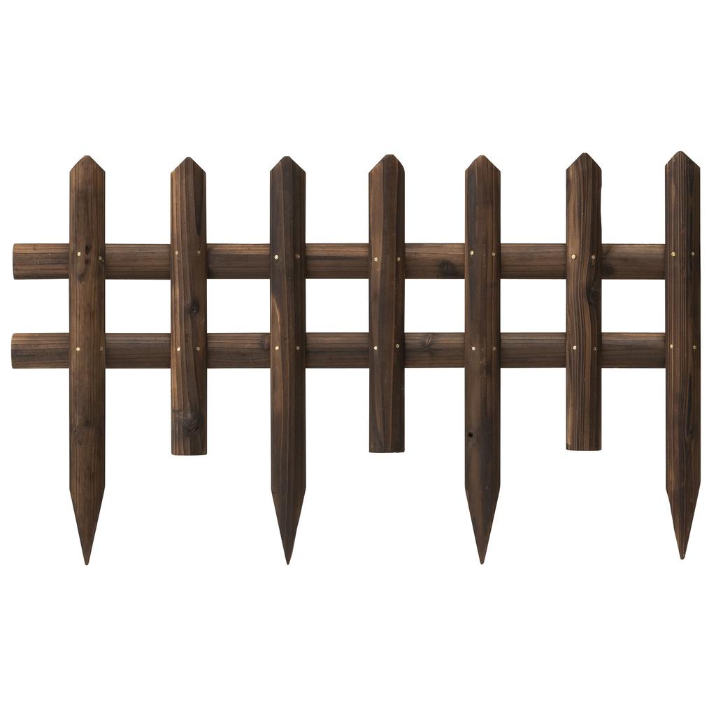 Takasho Tree Ring Fence, 84cm X 50cm, Natural Wood