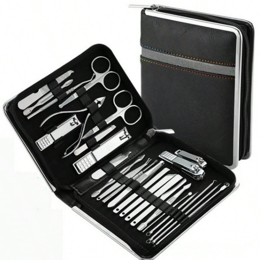 26-Piece Nail Art Kit Nail Scissors Set Nail File Nail Clipper Household Stainless Steel Nail Art Tool