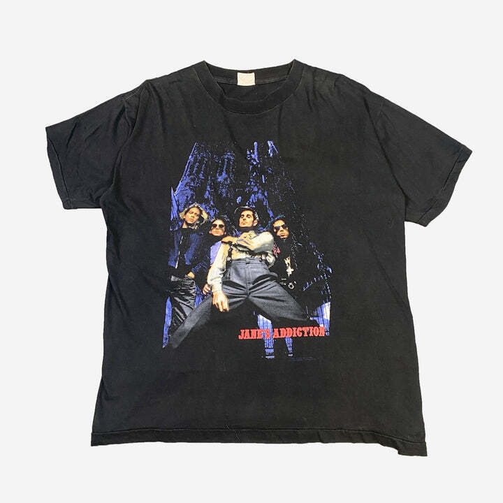 1990 Janes Addiction reprinted black tshirt gift for fan Unisex T-Shirt XL