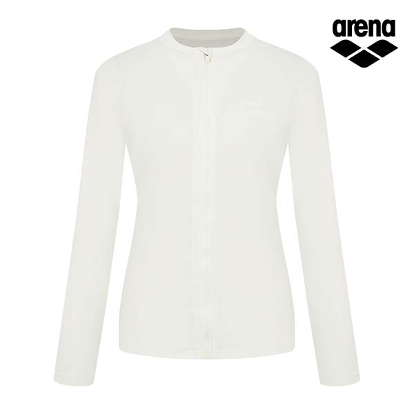 Alena Initial Leisure Zip-Up Rash Guard A4Bl1Pq01Ivy