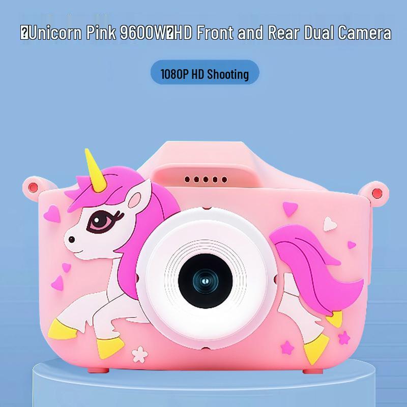 Ultra HD Children's Mini Cartoon Camera for Boys & Girls - Solid Color