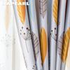 1PC NAPEARL 70-80% Blackout Minimalista Planta nórdica moderna Fibra de poliéster Cortinas estampadas Cortinas transparentes para sala de estar Dormitorio Decoración del hogar