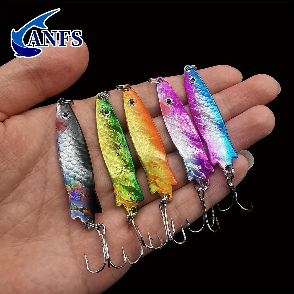 5pcs metal fishing lure kit-Exceptional Artificial Baits with lure box For Saltwater Freshwater
