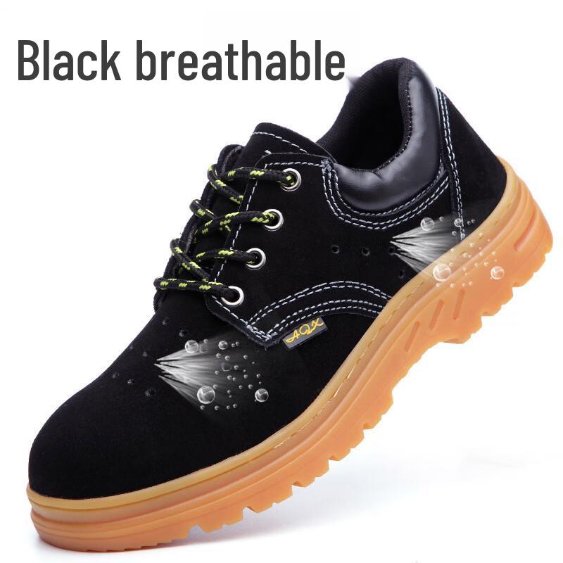 BOFU NIAO Summer Breathable Steel Toe Lightweight Work Safety Shoes 36