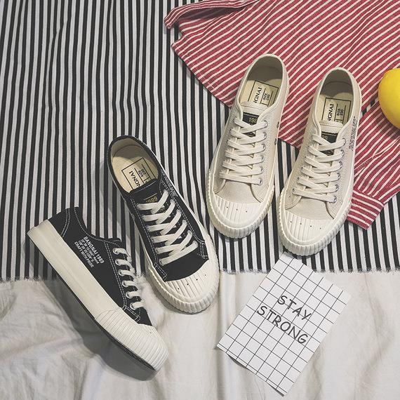 Bang Nai Wind Zapatos de lona versátiles Estudiantes de estilo coreano  Ulzzang Street Con cordones Running Tide comprar a buen precio — entrega  gratuita, reseñas reales con fotos — Joom