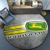 John Deere Design Round Rug for Livingroom,Bedroom, Palyroom, Chair Rug, Area Rug, Circle Carpet, Fan Christmas Gift