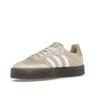 Adidas Baskets Sambae Linen Gum Femme Crème Blanc cassé Gris JI3882