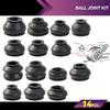 14Pcs Universal Turn To Rod Arm Ball Joint Head Dust Protection Rubber Cover Track For Car Suspension Steering Parts Accessories