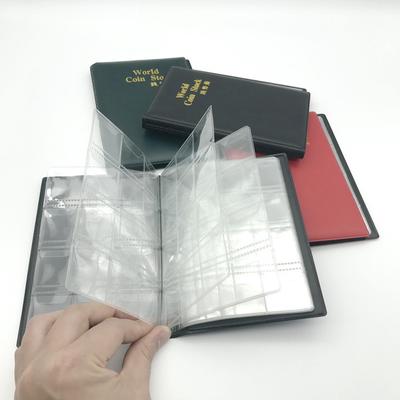Álbum de moedas com 120 bolsos, livro de coleção, mini centavo, armazenamento de moedas, livro, coleta de porta-moedas