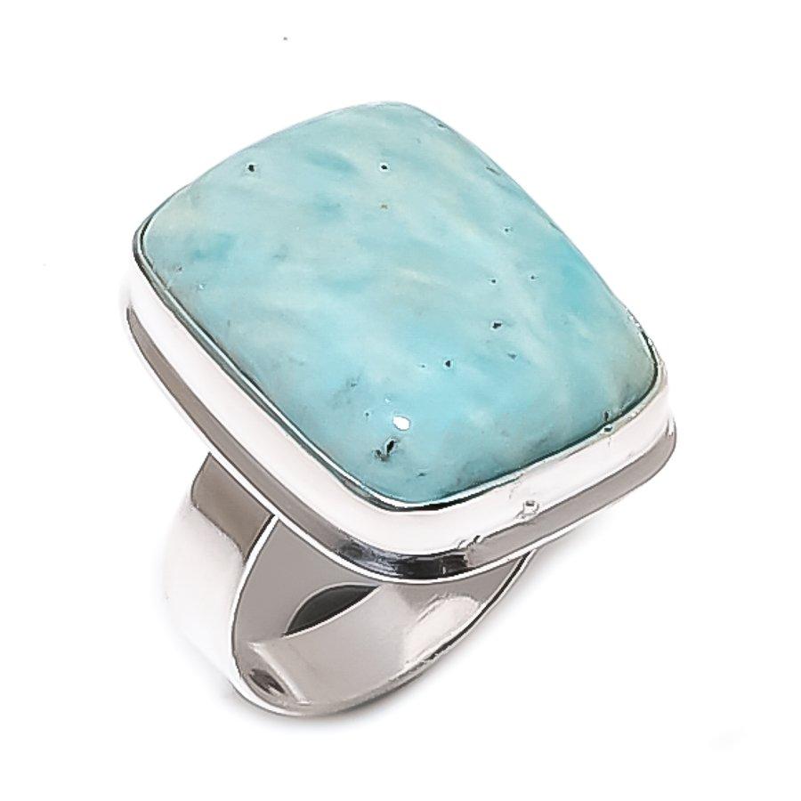 

Amazonite Handmade 925 Sterling Silver Jewelry Ring Size 9 h6R08