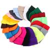 Unisex Fluorescent Acrylic Beanie – European and American Candy Color Knit Hat for Autumn and Winter