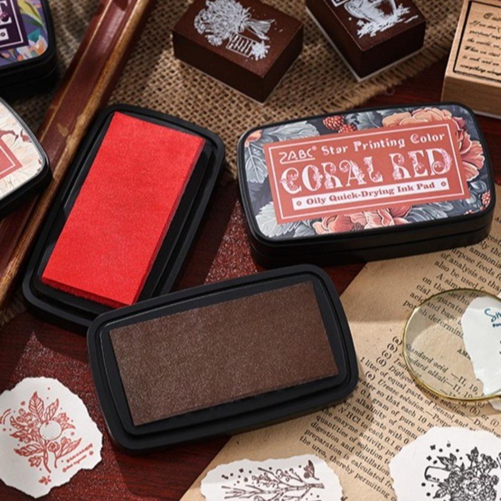 Rectangular Ink Pad Easy to Use Inkpad New Student Supplies  for Planner Stamps Scrapbook